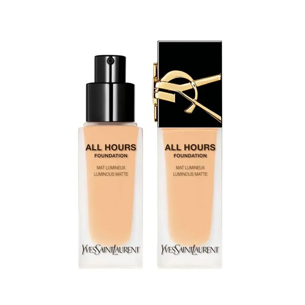 The YSL Beauty All Hours Fs long wear full coverage with a weightless feel. It's a  with hyaluronic acid it plumps skin, smoothes pores and fine lines in an instant. 