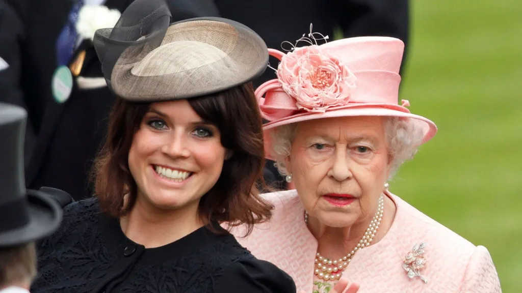 Princess Eugenie and Queen Elizabeth.