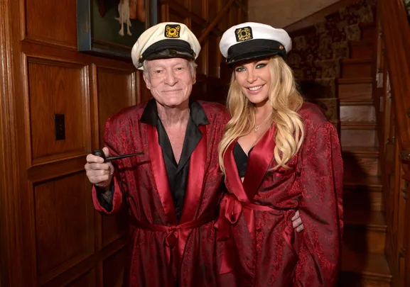 Crystal and Hugh Hefner