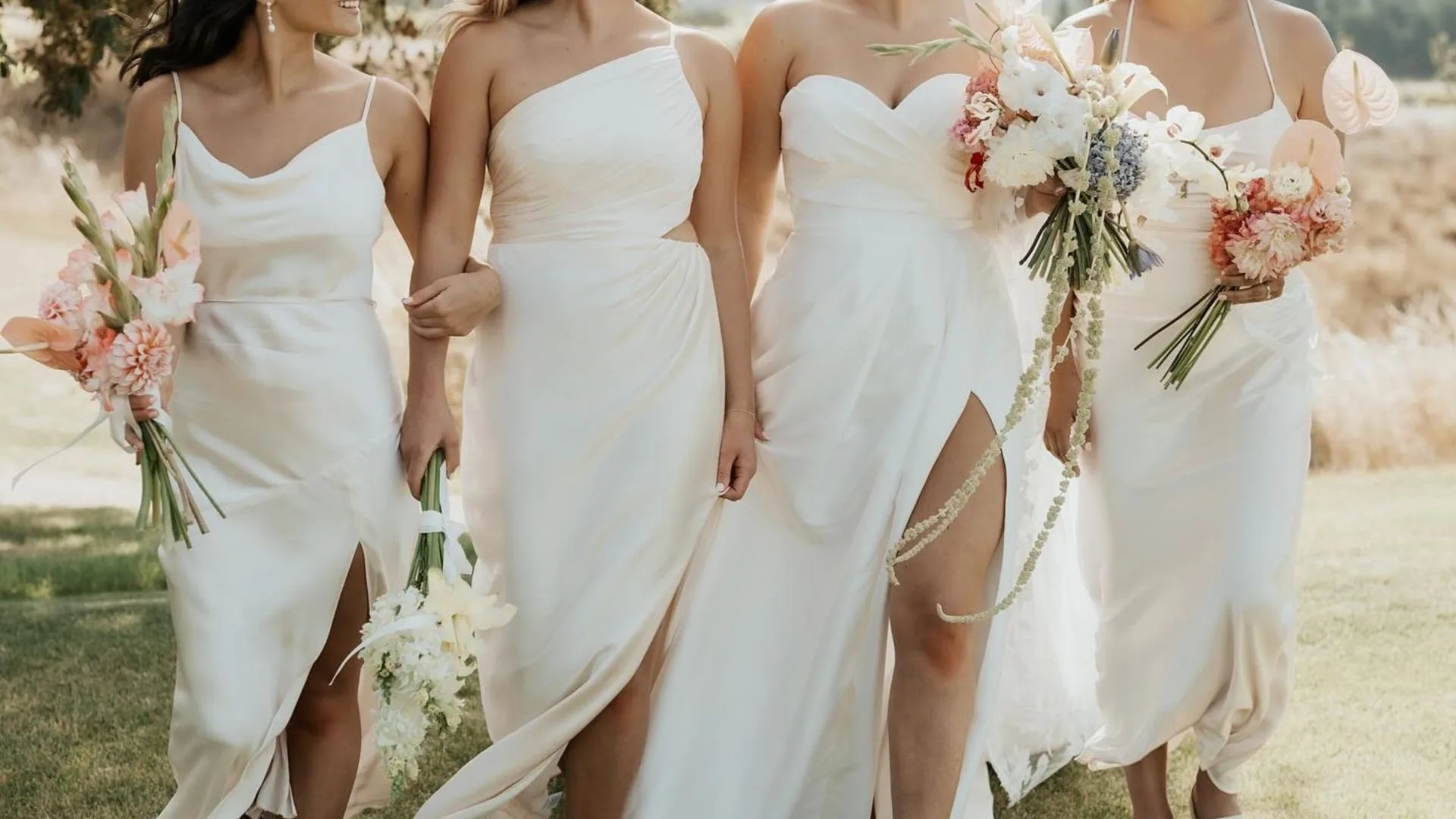 white bridesmaid dresses australia White Floor Length Dress