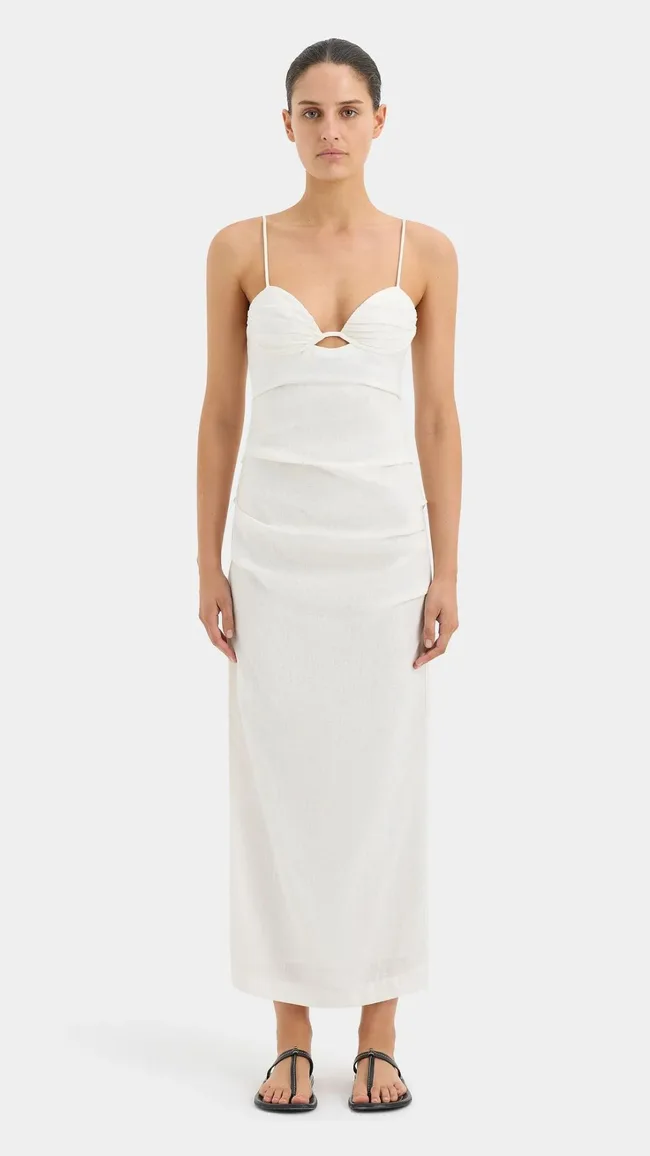 White-bridesmaid-dress