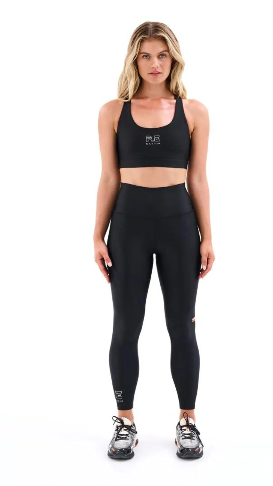 P.E Nation black leggings and crop