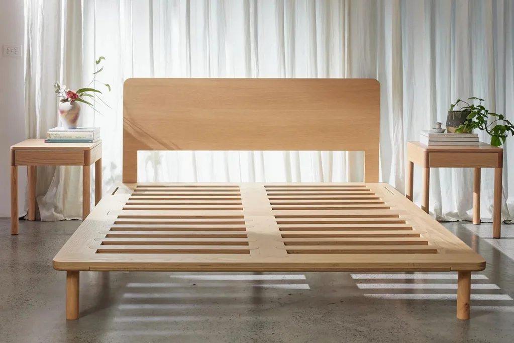 The Eva timber bed frame.