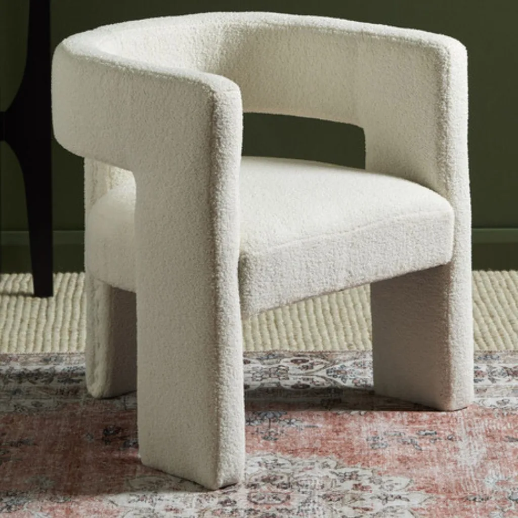 Boucle chair. 