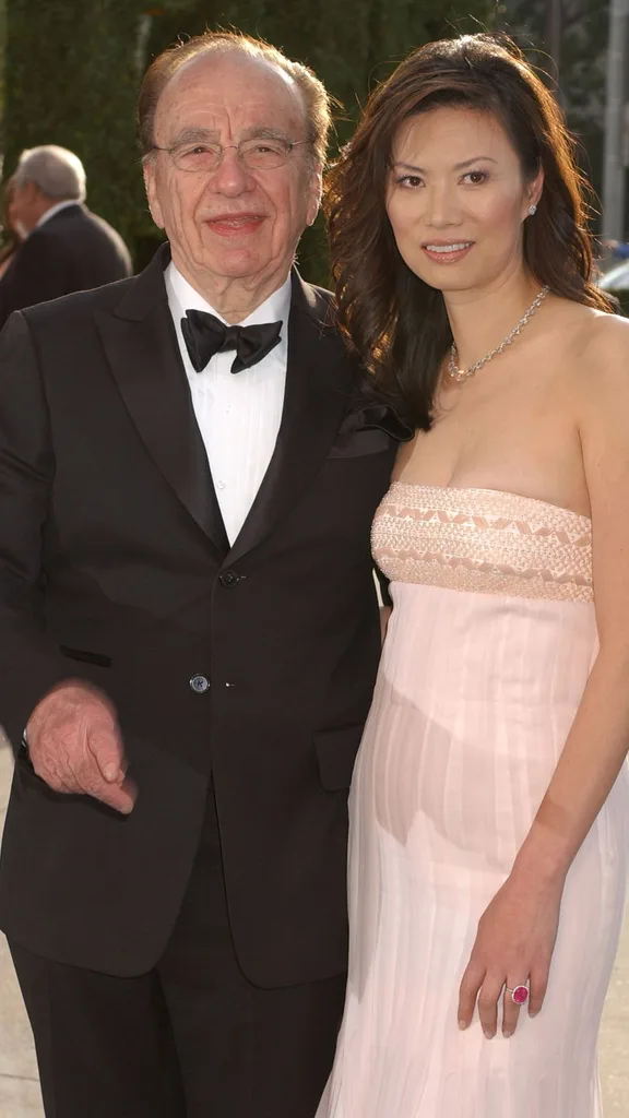 Rupert Murdoch and his ex-wife Wendi Deng. 