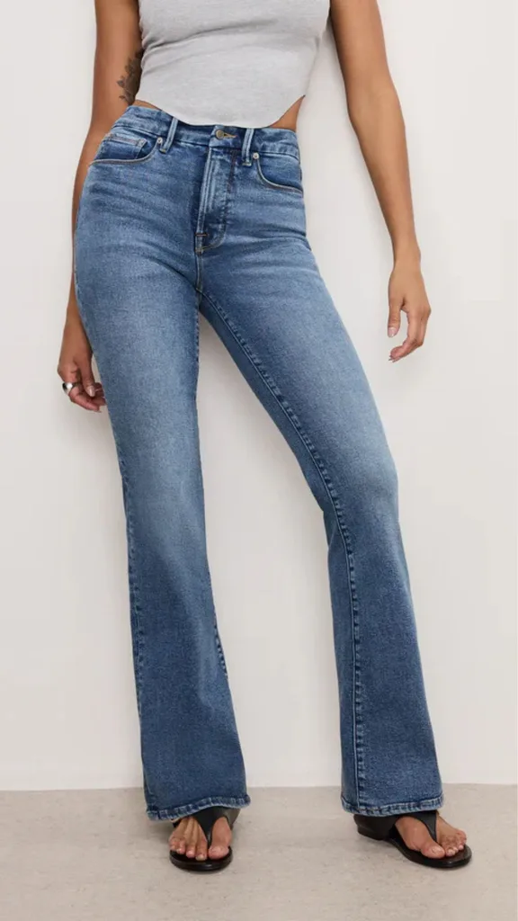 Good American bootcut jeans