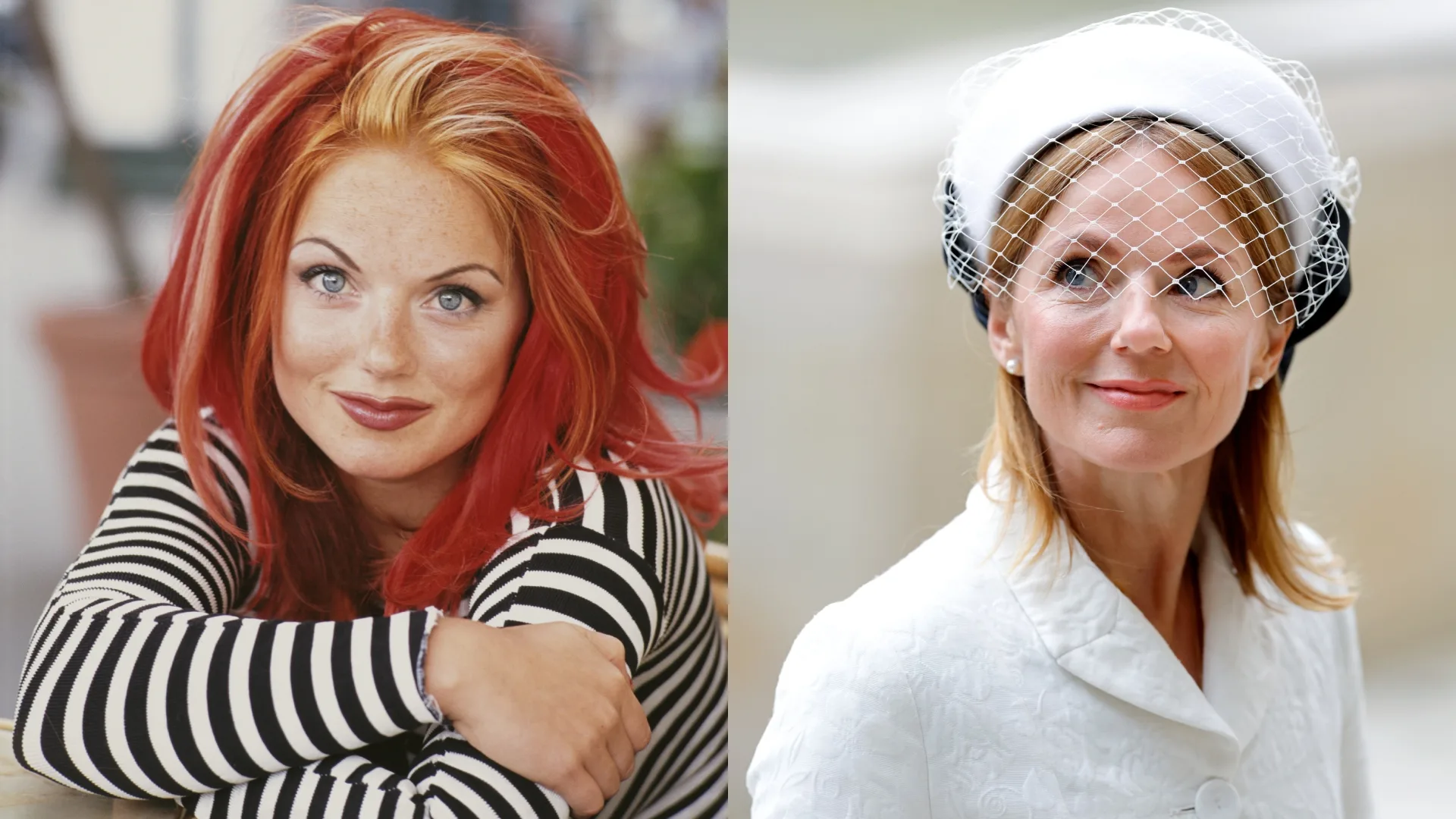 Geri Halliwell then and now.