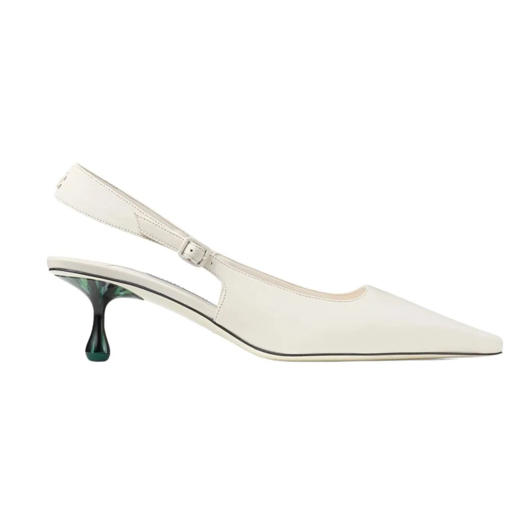 jimmy choo white kitten heel