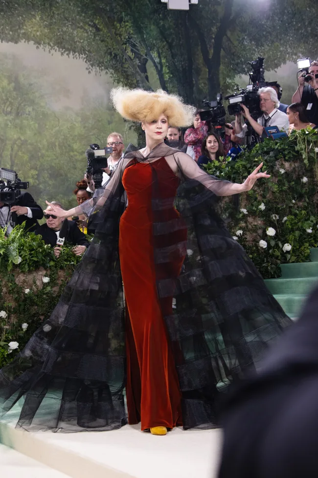 Gwendoline Christie at the 2024 Met Gala: "Sleeping Beauties: Reawakening Fashion" held at The Metropolitan Museum of Art on May 6, 2024 in New York City. (Photo by Lexie Moreland/WWD via Getty Images)