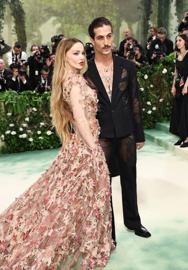 dove cameron and damiano david at the 2024 met gala