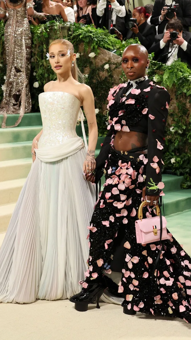 ariana grande and cynthia erivo at the met gala