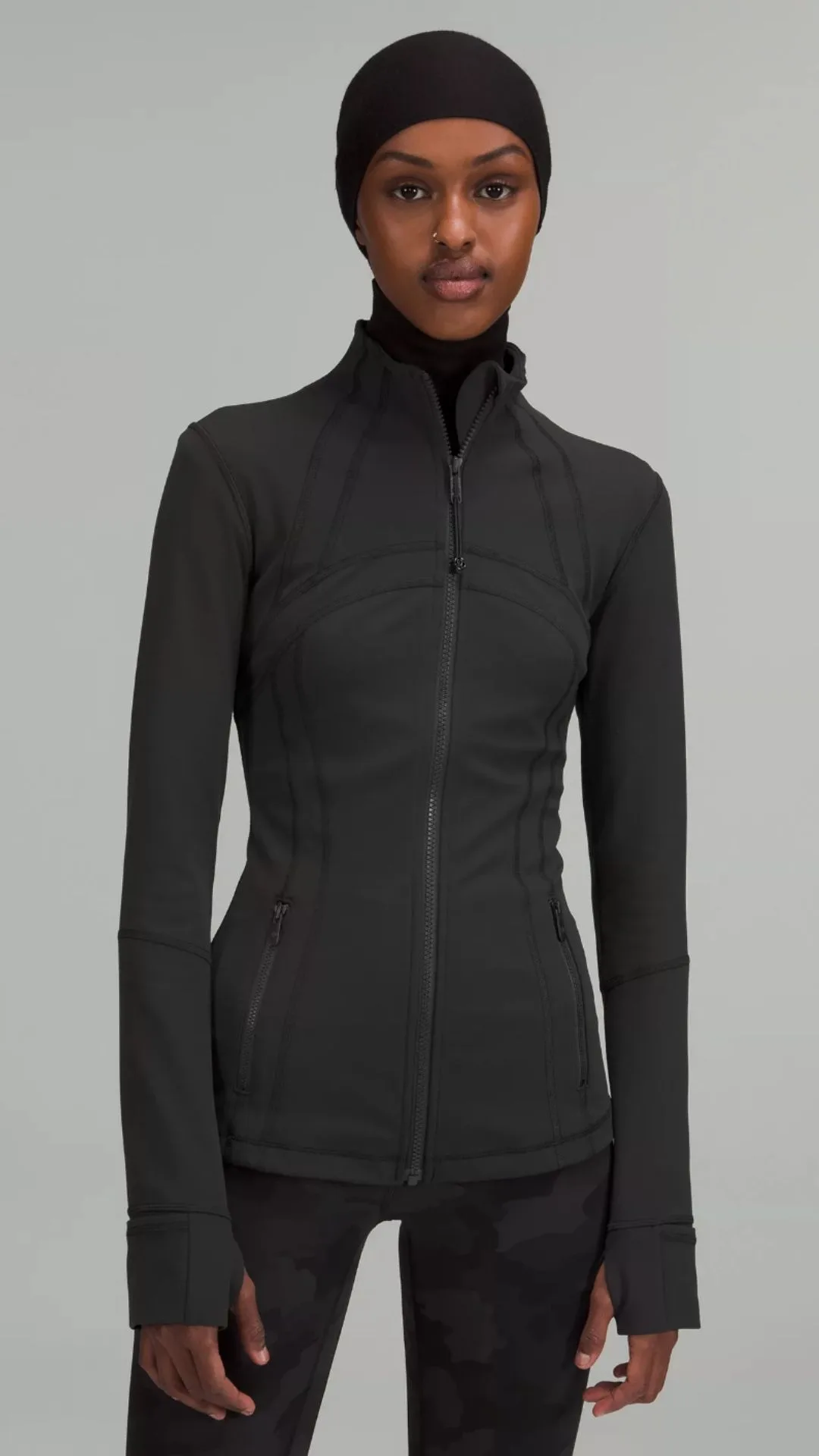 Women's Solid Color Hooded Top - Premium Activewear