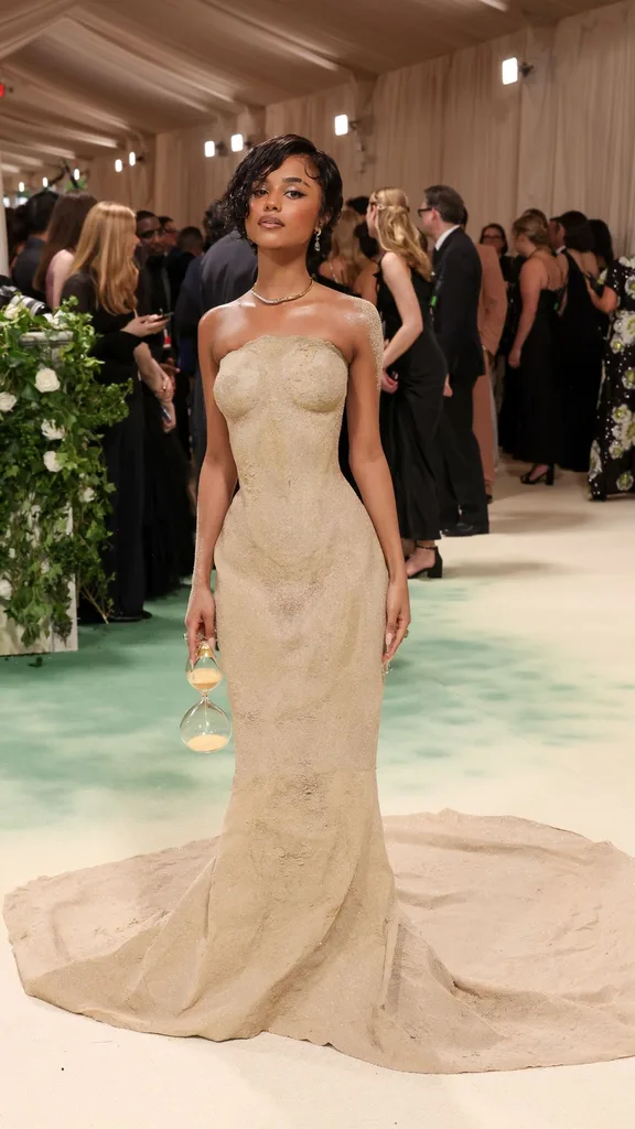best met gala outfits tyla sand dress