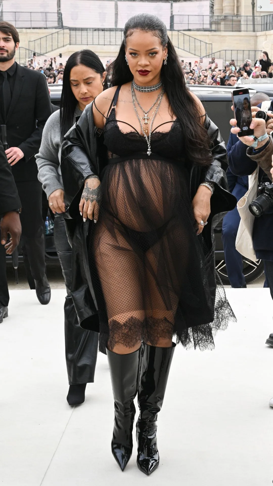 Rihanna's maternity fashion.