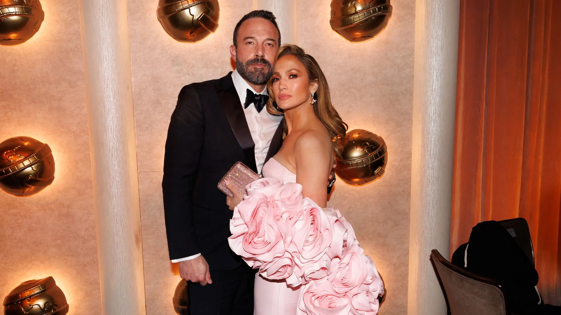 Jennifer Lopez and ben affleck at the 2024 golden globes