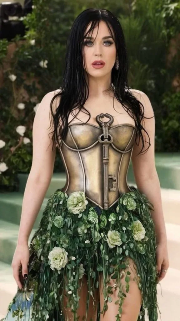 an ai generated image of katy perry at the 2024 met gala