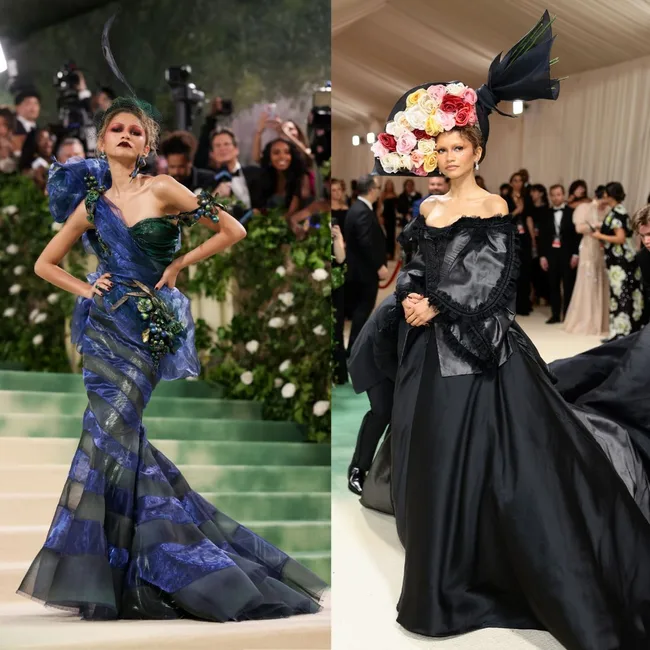 2 looks worn by zendaya at the 2024 met gala