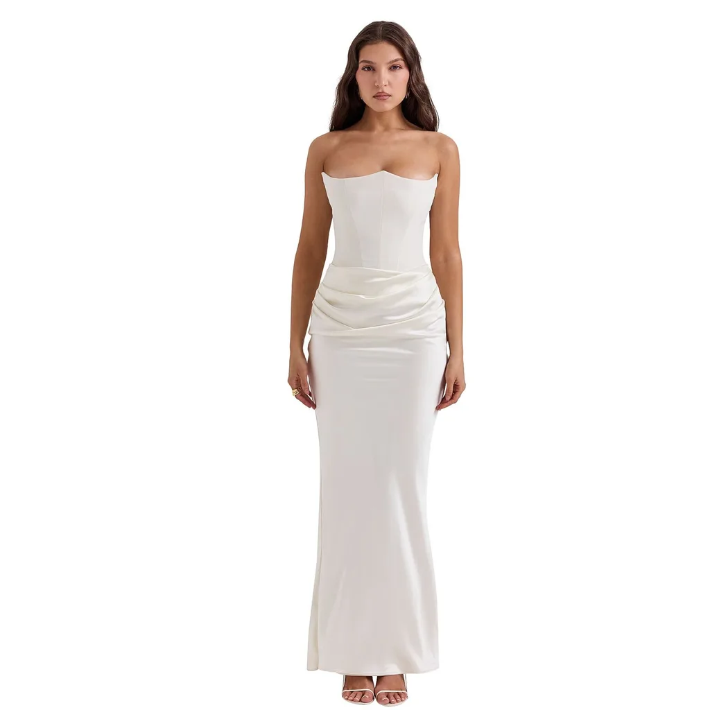 Corsets are back in vogue and House Of CB specialise in affordable corsetted dresses perfect for bridal season. The pictured Persephone Dress ($487.00) is as close as you can get to the iconic Vivienne Westwood design while paying a fraction of the price. 