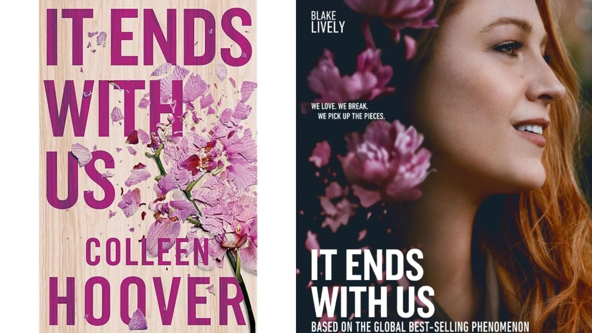 The 'It Ends With Us' book to film adaptation.