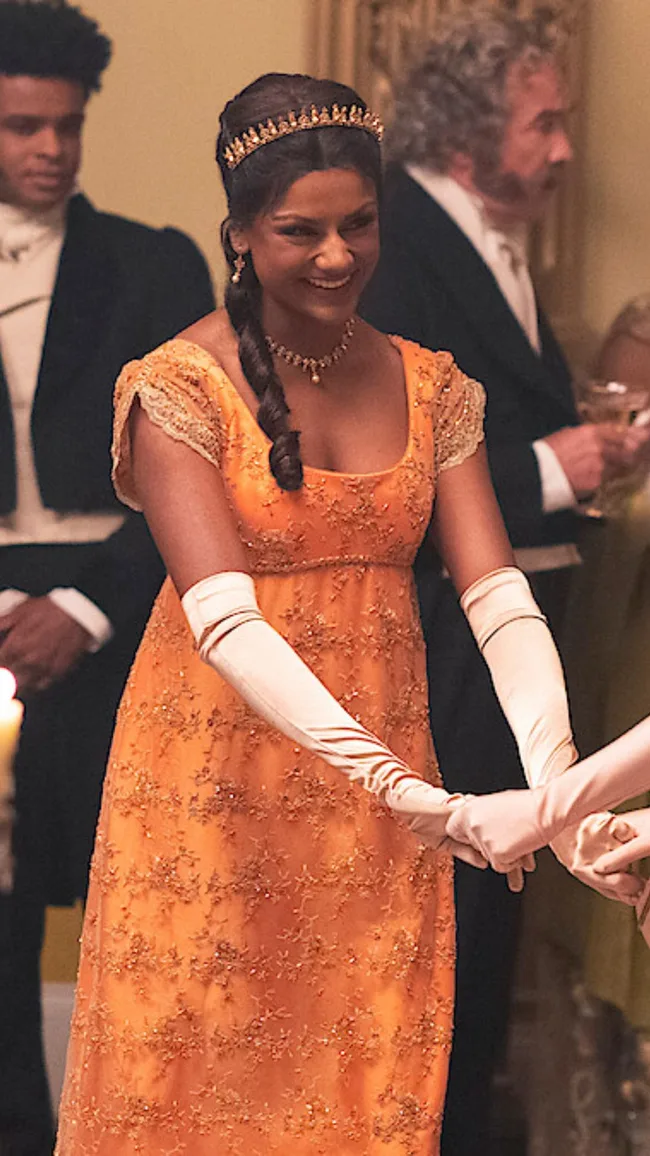 orange bridgerton dress Bang On-Trend Bridgerton-Inspired Looks