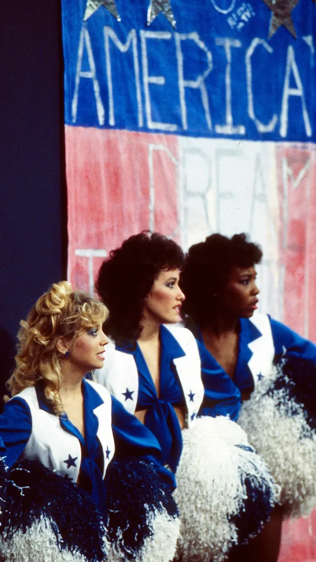 Dallas Cowboy Cheerleaders at Dallas Cowboys vs New Orleans Saints game.
