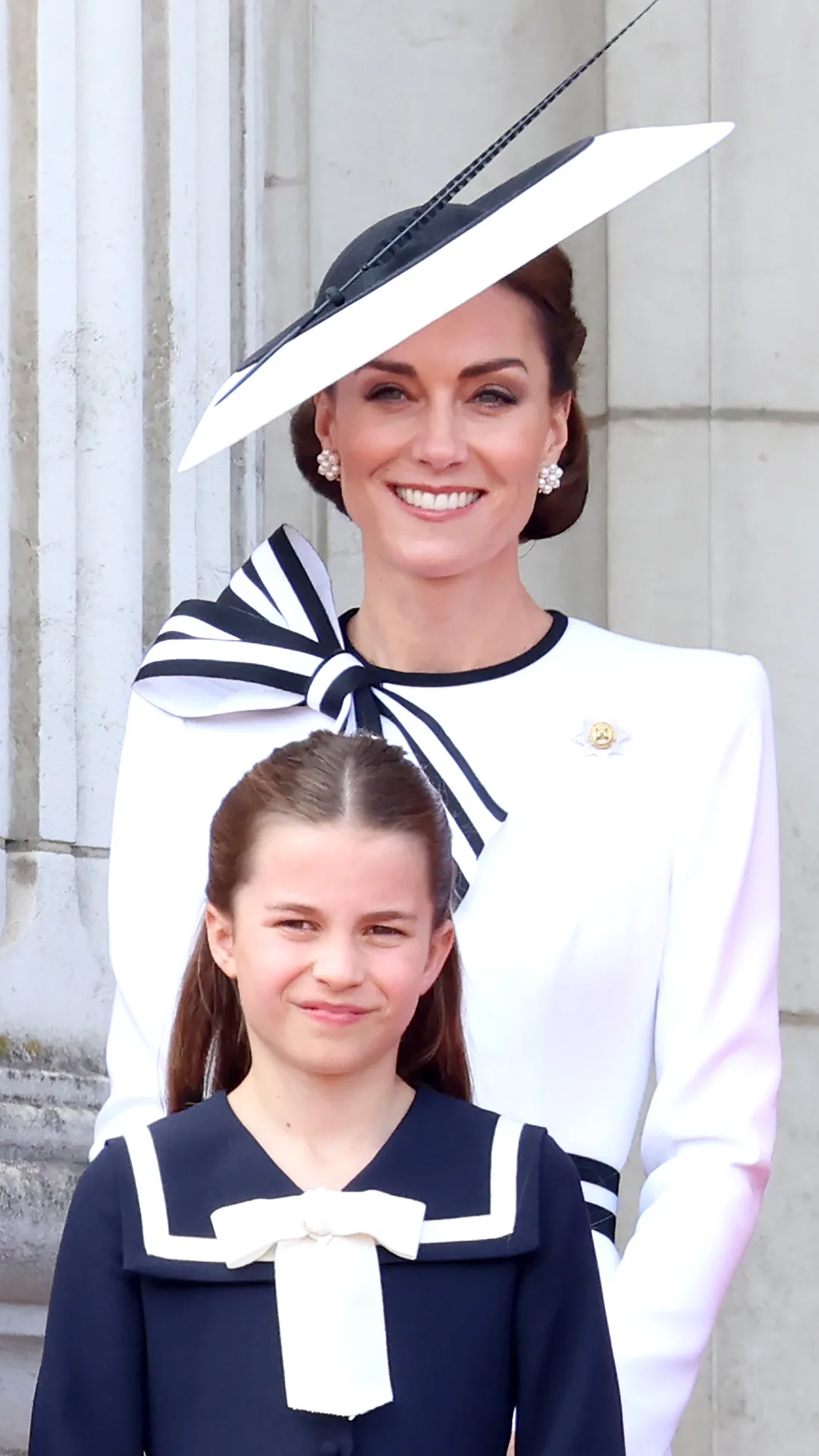Kate Middleton and Princess Charlotte at the Trooping The Colour in 2024. 