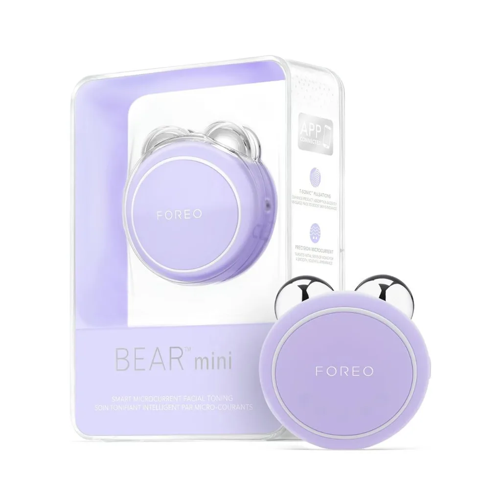 A win from the Amzon skincare device sale, the Fore Bear is a workout for your facial muscles, it exercises 69 muscles in your face and neck, giving you a toning and tightening massage that chisels cheeks and a circulation boost that ramps up glow. 