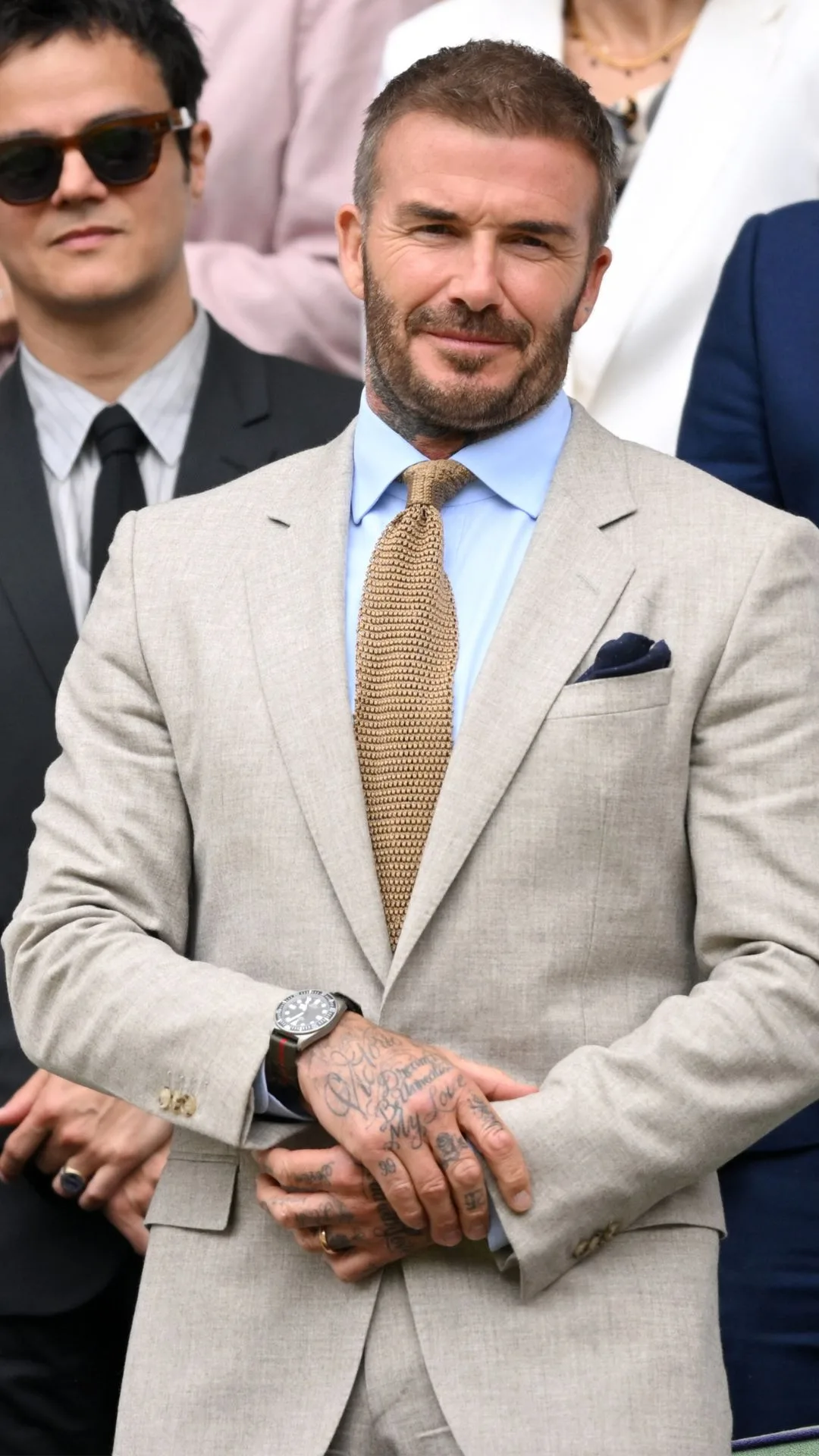 David Beckham at Wimbledon.