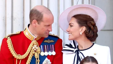 Photo of Prince and Princess of Wales at Trooping the Colour 2024.