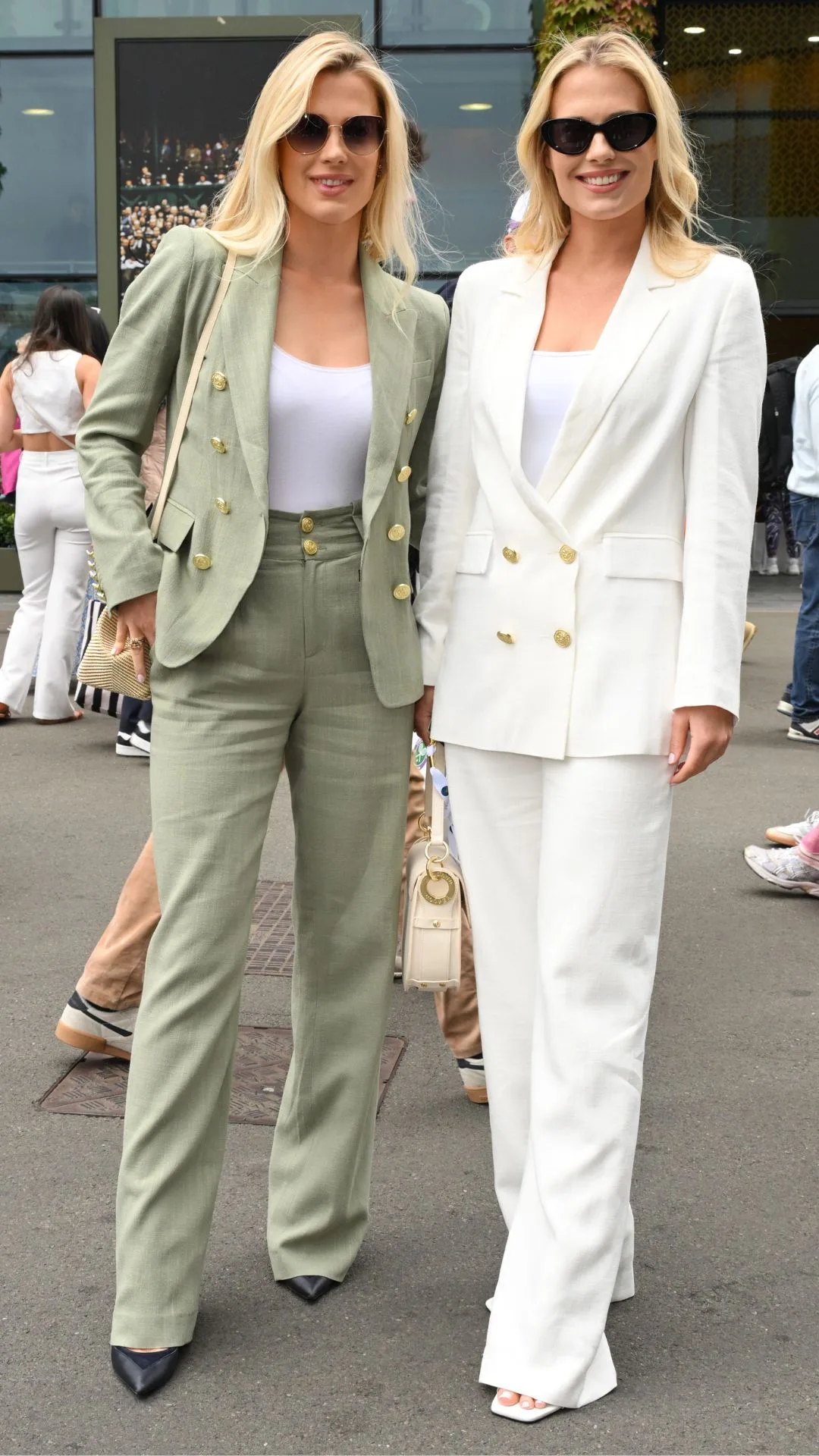 Lady Amelia Spencer and Lady Eliza Spencer attend day two of the Wimbledon.