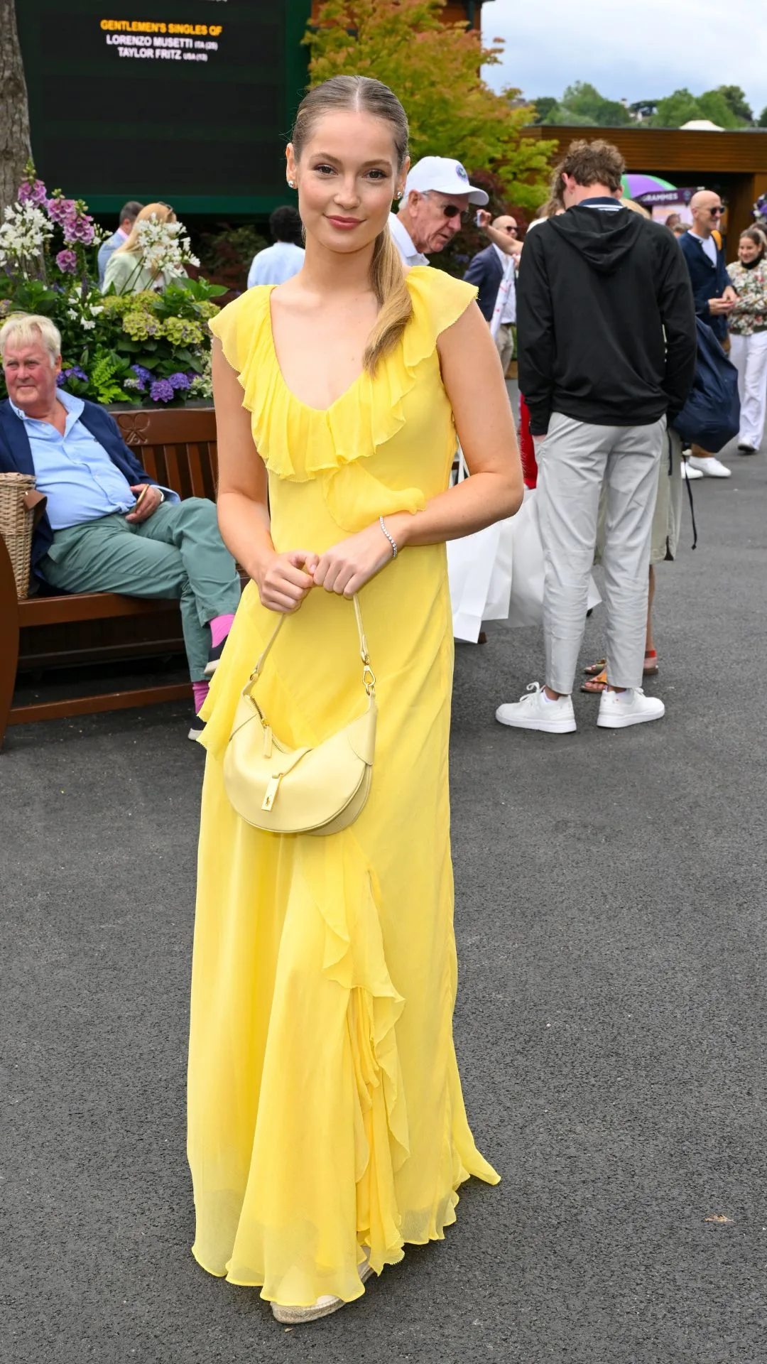 Hannah Dodd, wearing Ralph Lauren.