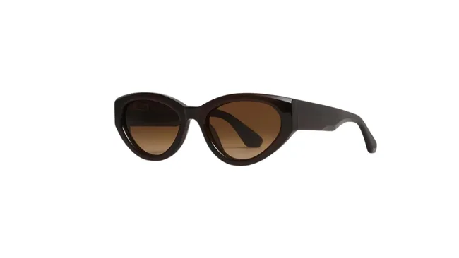 Brown cat eye sunglasses