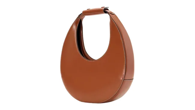 staud Moon brown leather tote bag