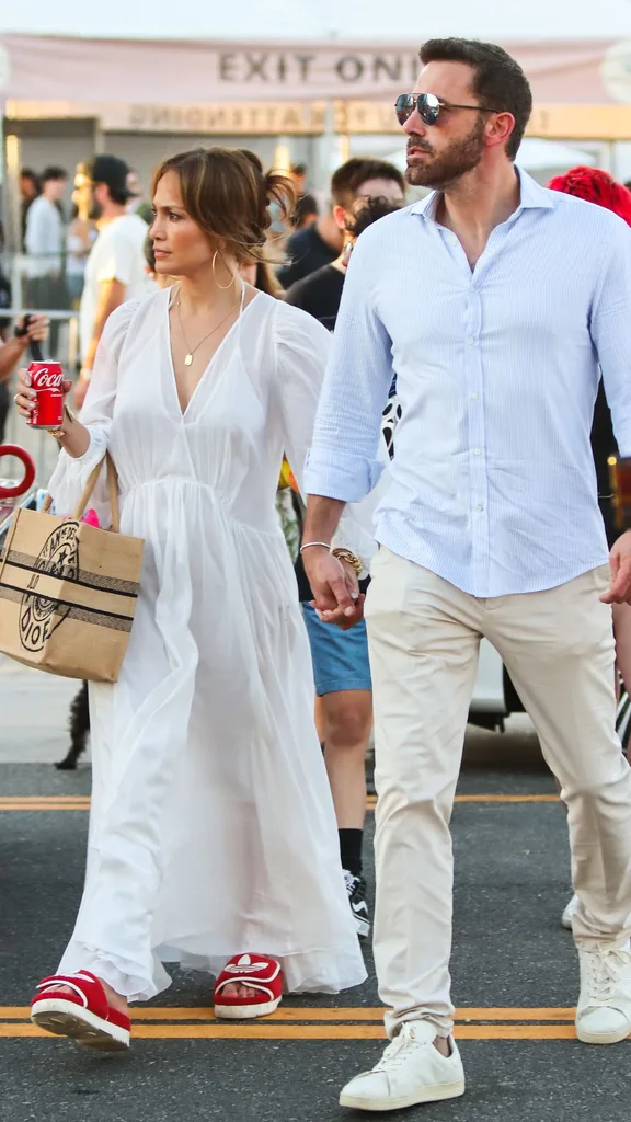 Jennifer Lopez and Ben Affleck are seen on September 04, 2022 in Los Angeles, California.