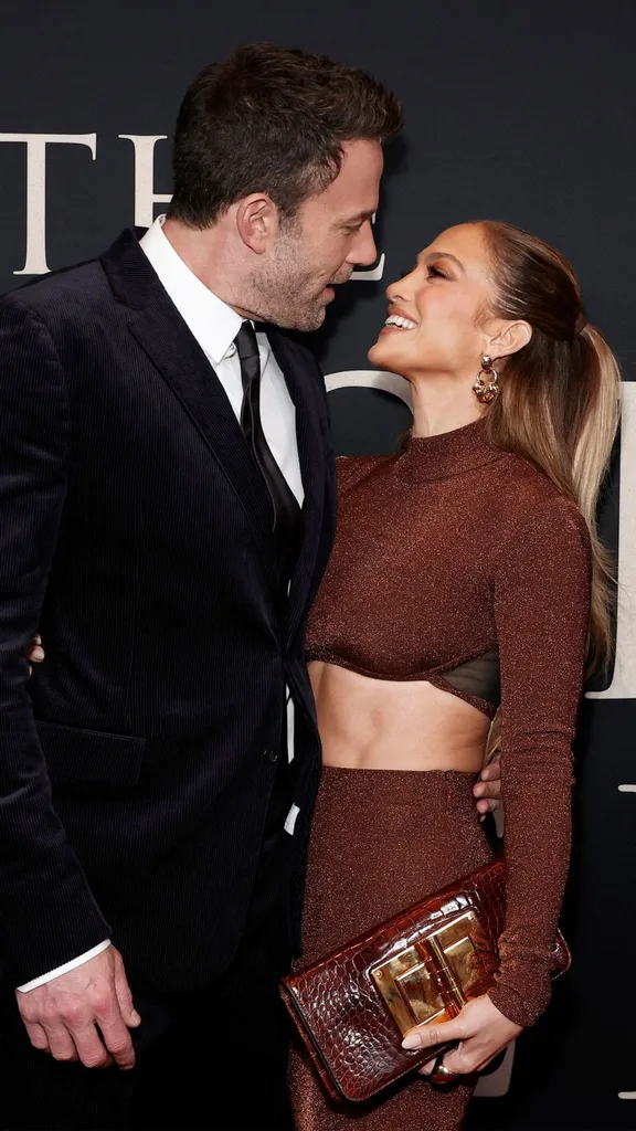 Ben Affleck and Jennifer Lopez attend "The Last Duel" New York Premiere at Rose Theater at Jazz at Lincoln Center's Frederick P. Rose Hall on October 09, 2021 in New York City. 