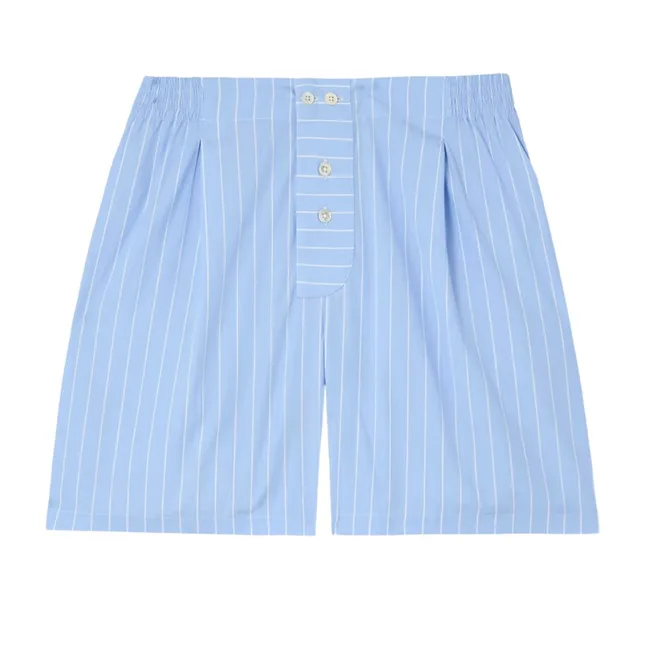 blue stripe boxer shorts