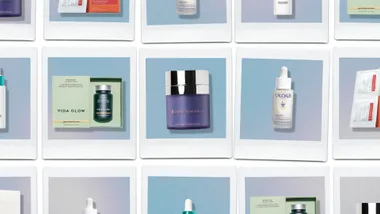 A collection of skincare treatments featured in Marie Claire beauty director Sally Hunwick's roundup.