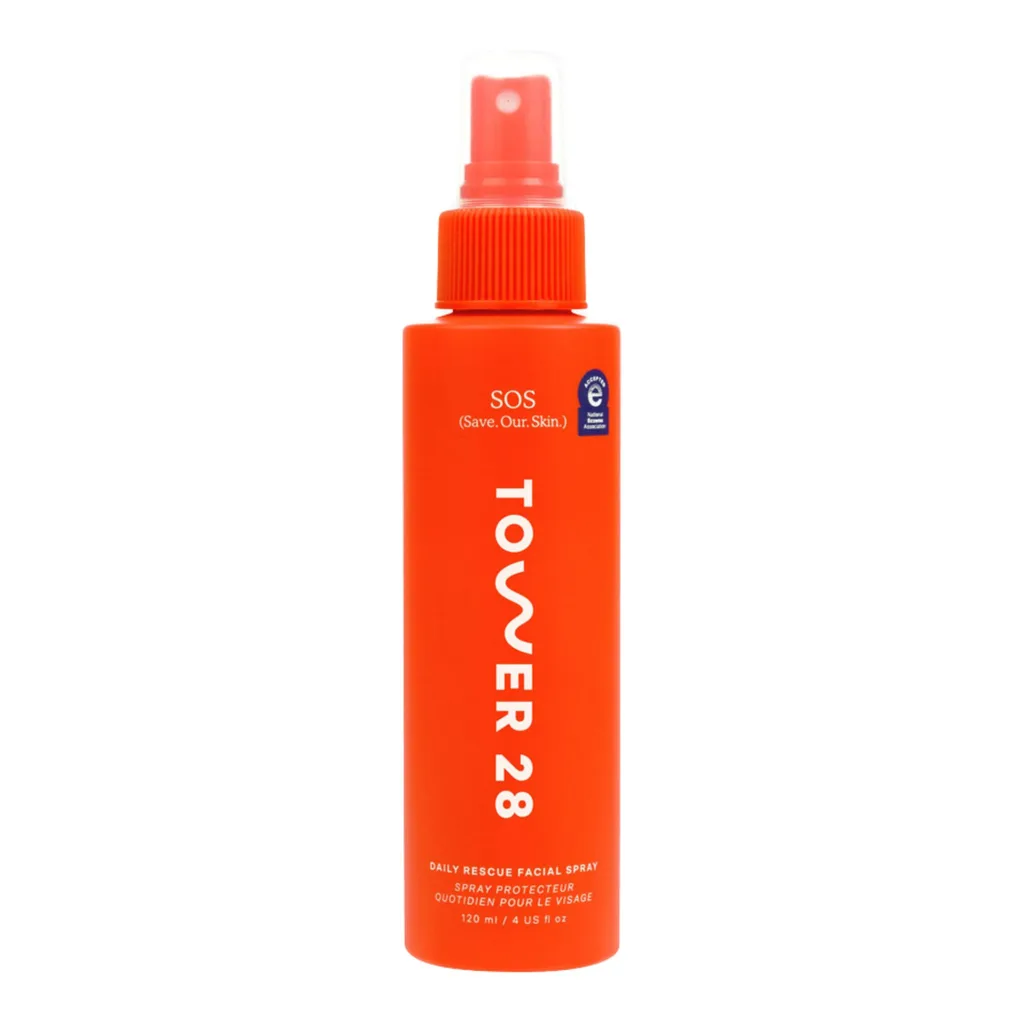 The Tower 28 SOS Daily Rescue Facial Spray is one of the most popular hypochlorous acid products on TikTok