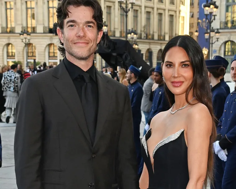 John Mulaney and wife Olivia Munn at Vogue World event in Paris