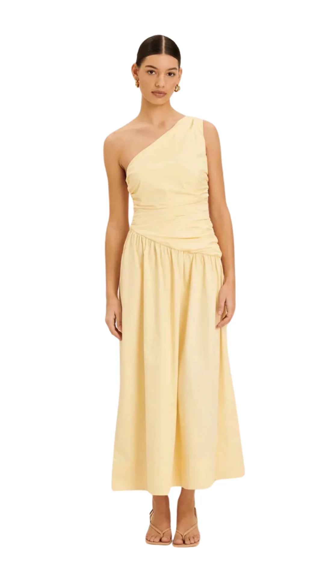 Aere One Shoulder Midi