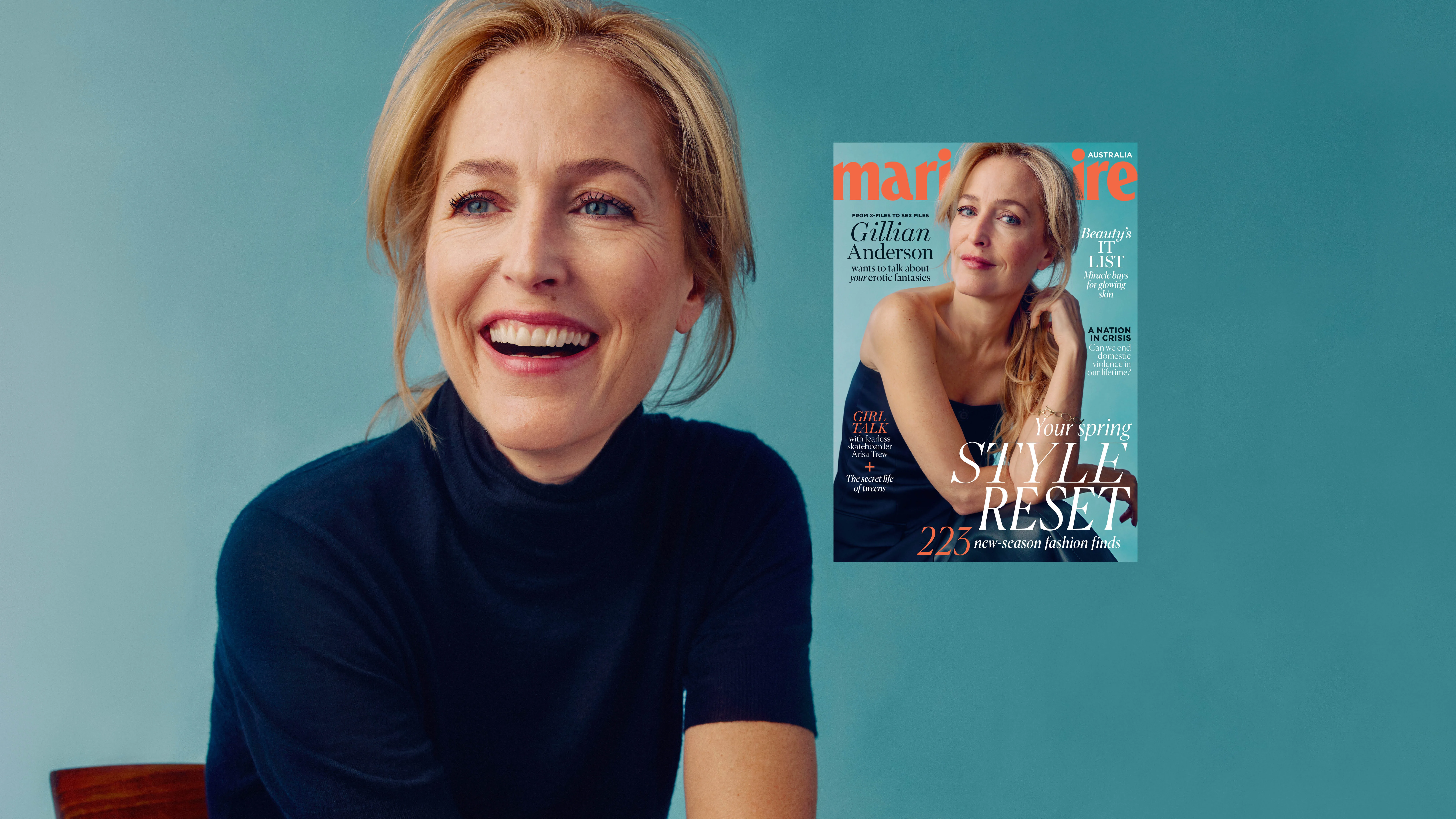gillian anderson marie claire australia October 2024