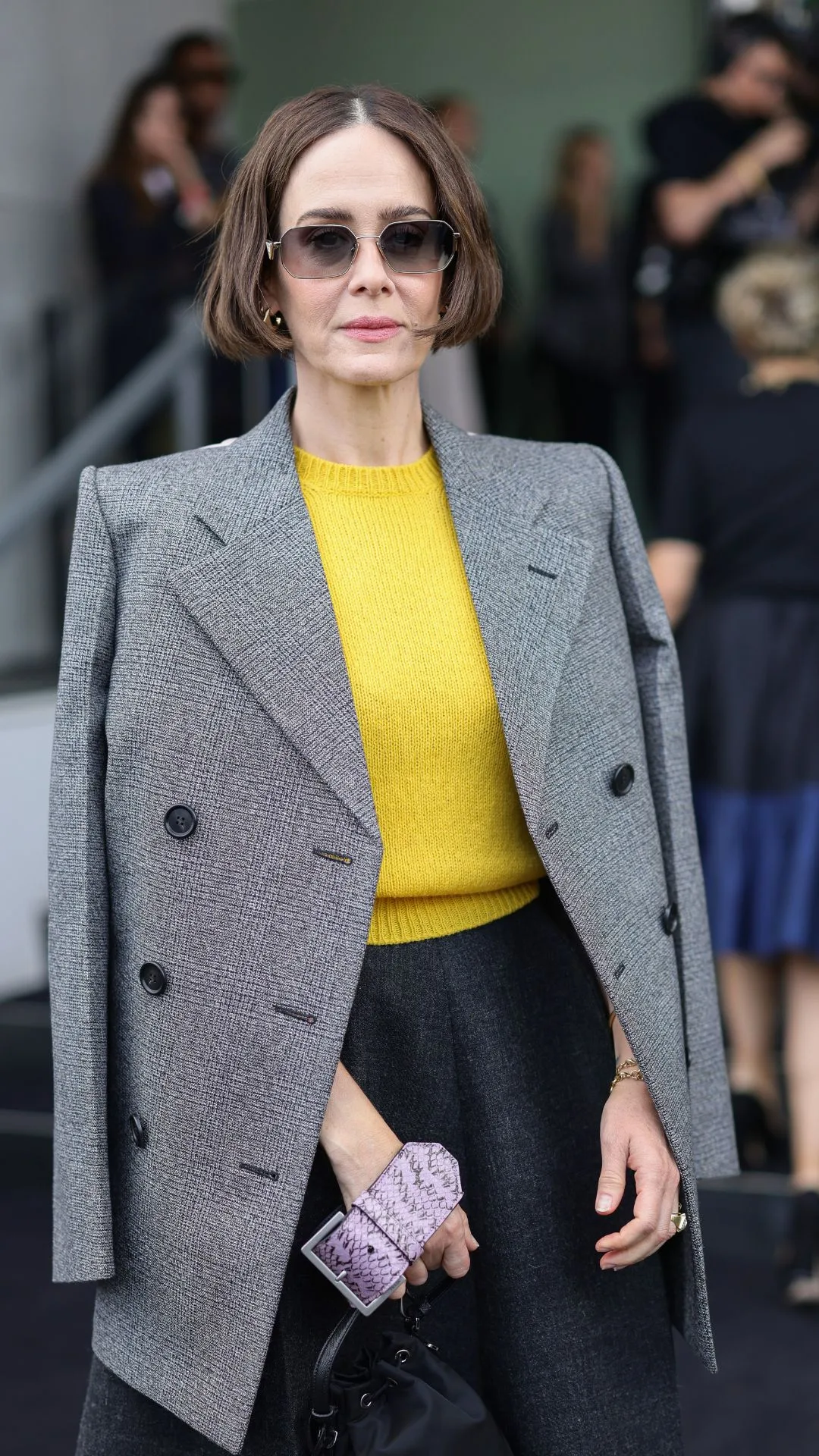 Sarah Paulson at Milan Fashion Week