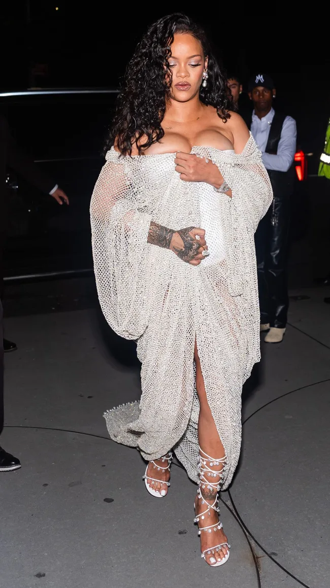 Rihanna attends Alaia New York Fashion week S/25