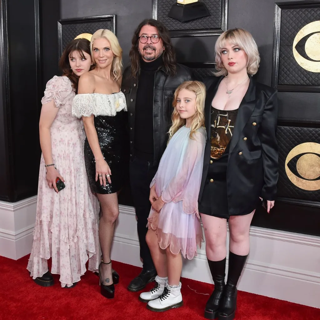 dave grohl and his family at the grammy awards 2023