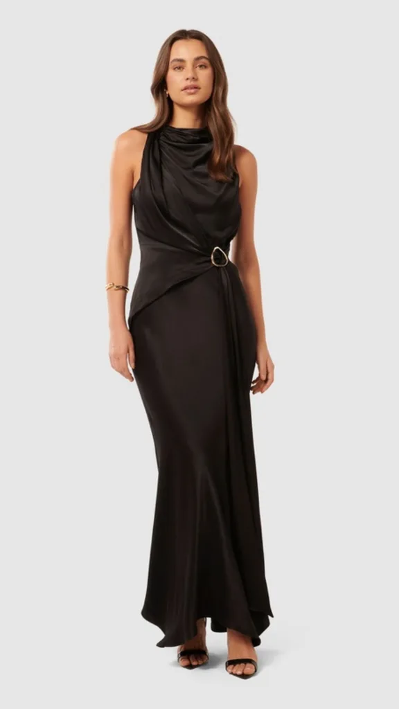 affordable black bridesmaid dress from forever new