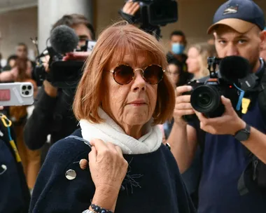 gisele pelicot outside court