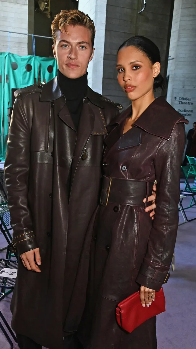 Lucky Blue Smith and Nara Smith attend the Burberry Summer 2025