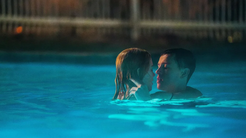 nicole kidman and harris dickinson filming pool sex scene in babygirl