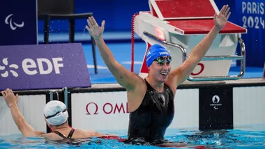 timekeeper omega represented at the swimming paralympics in paris