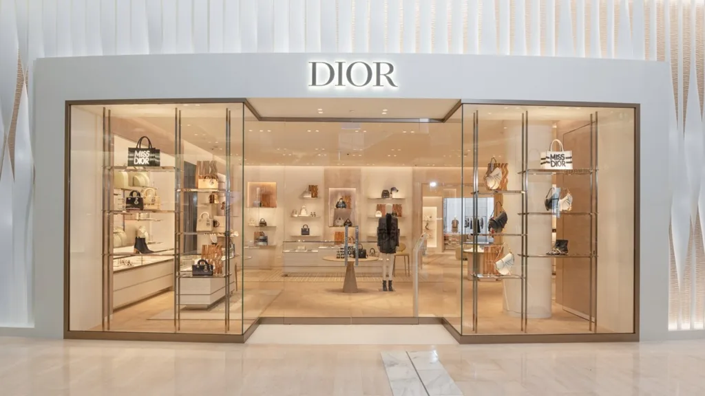 Dior’s new boutique in Westfield Bondi in Sydney.